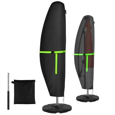 Чохол для парасольки GEMITTO, водонепроникний, 280x30x81/46 см, для парасольки 2-4 м, 420D, захист від вітру та сонця