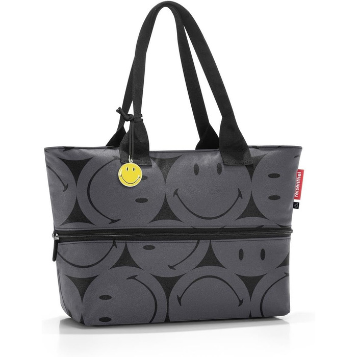 Сумка-шопер Reisenthel Shopper E1 сірого кольору з приємним малюнком - велика містка сумка для покупок