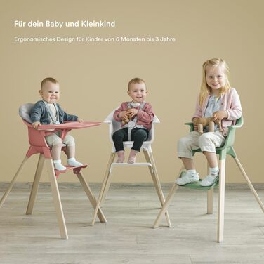 Дитячий стільчик Stokke Clikk, Чорний Midnight – Комплект з підносом та ременем безпеки, ергономічний, регульований, для дітей 6-36 місяців (до 15 кг)