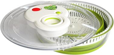 Салатниця-швидкоцентрифуга Emsa Turboknopf Turboline, 4,5 л, зелена