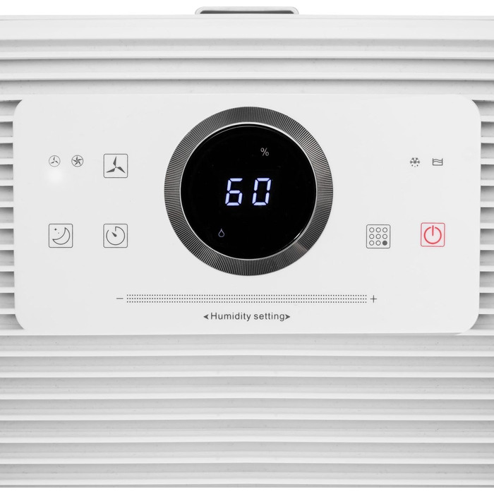 Тотек TTK 27 HEPA – осушувач повітря та очищувач з HEPA-фільтром H13, 12 л/24 год, гігростат, LED-індикатор якості повітря, таймер