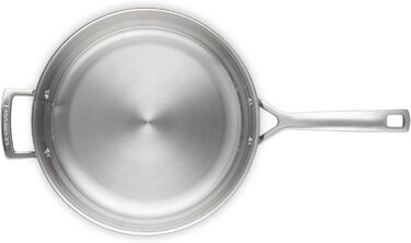Сковорода LE CREUSET з нержавіючої сталі 28 см, Ø 28 см, для всіх типів плит (включно з індукцією) та духовки, срібна