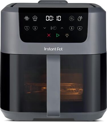 Фритюрниця готує повітрям Instant Pot Vortex Compact Trüffel Grau 5 л з антипригарним покриттям, 4-в-1: смаження, сушка, випікання, підігрів, сімейний розмір