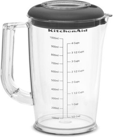 Ручний блендер Kitchenaid 5KHBV83EBM, чорний матовий, чорний