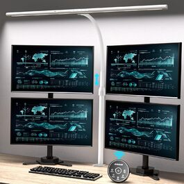 LED настільна лампа EYOCEAN 24W з жестами, 80см, регульоване денне світло, захист очей, для роботи, читання, архітекторів, дизайнерів
