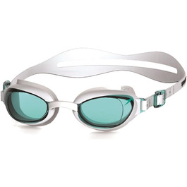 Жіночі окуляри для плавання Speedo Aquapure, один розмір, білий / синій, Одномісний