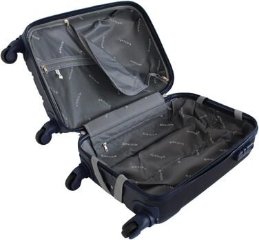Розмір валізи каюти 52 см Airo, чорний, Valise Waistle Cabine 52см, валіза з ABS - легка і міцна, 2.0