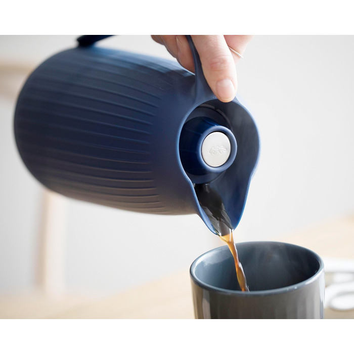 Термос Kähler Isolierkanne 1.0 л Hammershøi для чаю та кави, білий (1л, сірий)