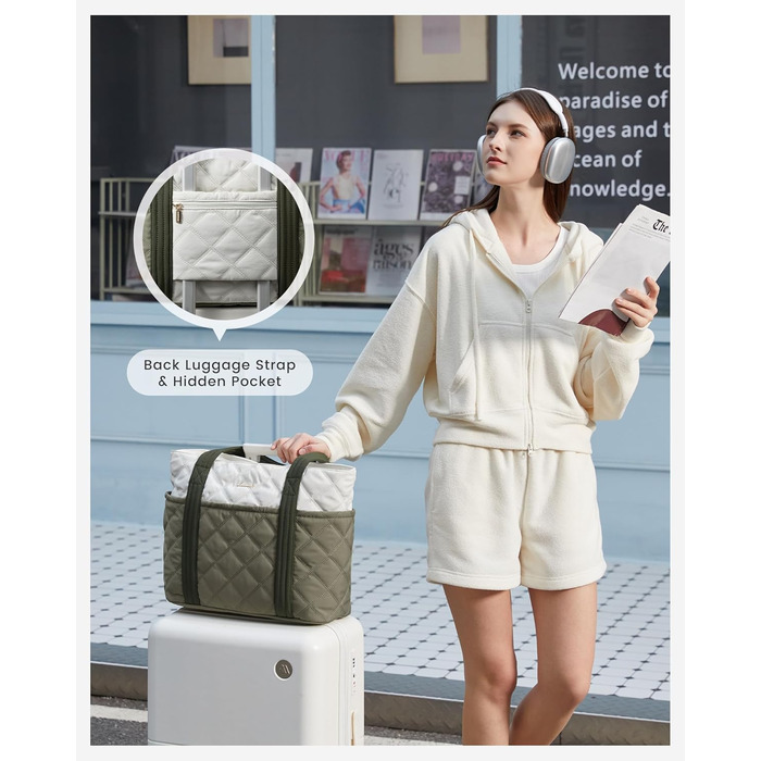 Сумка-шоппер LOVEVOOK: велика, легка, з відділенням для ноутбука 15.6