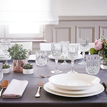 Келихи для коньяку Cristal d'Arques Paris Longchamp, 320 мл, 6 шт., з Kwarx, блискучі, міцні, прозорі