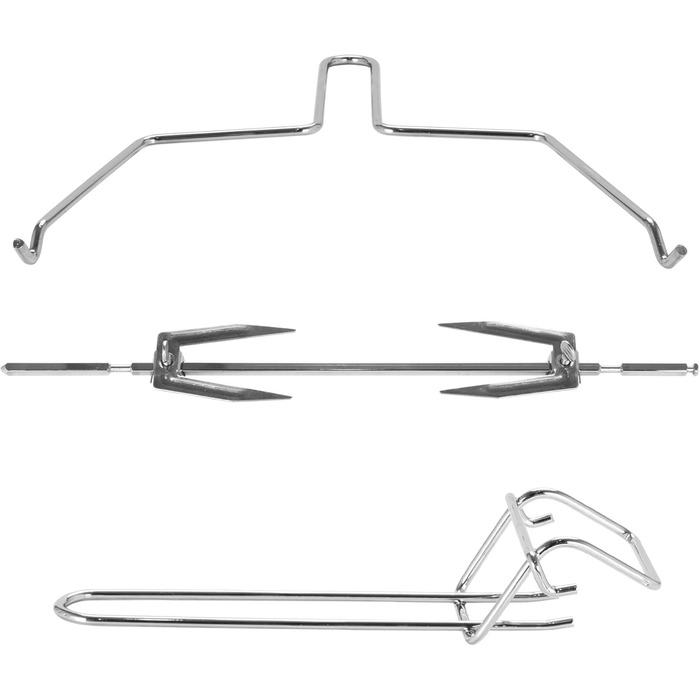 TurboTronic Цифровий конвекційний духовий шафа XXL 32 літри з поворотним шампуром для курки 5-в-1, міні-духовка, сушарка та фритюрниця Airfryer від 25°C, сріблястий