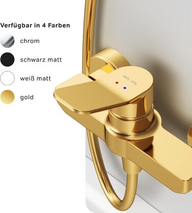 Змішувач для ванни AM.PM X-Joy чорного матового кольору з виливом, одноручний, для ванни та душу, FXA10022