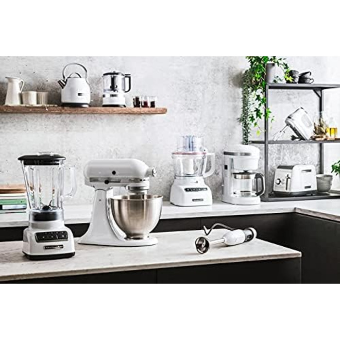 Електричний чайник KitchenAid 5KEK1222, 1.25 л, білий, класичний дизайн