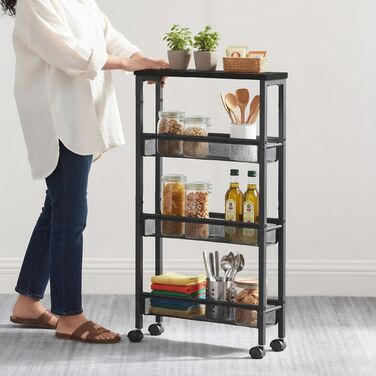 Органайзер Relaxdays для ванної кімнати з 4 ярусами