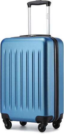 Валіза-тележка KONO 55 см, 20 дюймів, ABS, темно-синій (ручна поклажа)