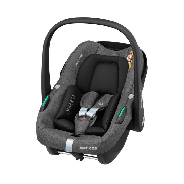 Дитяча коляска 3 в 1 Maxi-Cosi Zelia S Trio, сіра, 0-4 роки, до 22 кг, компактна, складна, з автокріслом CabrioFix i-Size, комплект з аксесуарами та пеленальною сумкою