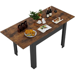 Розсувний обідній стіл Artethys 105/150x70 см - індустріальний стиль, для кухні, їдальні, вітальні