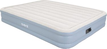 Надувний матрац Avenli для 2 осіб 203x152x33 см з вбудованим насосом - самонадувний, флоксовий, для кемпінгу та дому