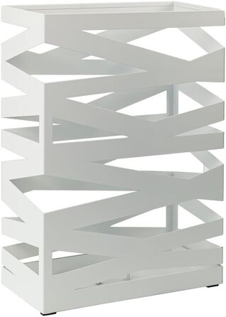 Підставка для парасоль підставка 'Maxi' з металу з піддоном для збору води та гачками - Економія місця 34x14x46 см - Елегантний чорний колір - Ідеальна для декорування входу та коридору