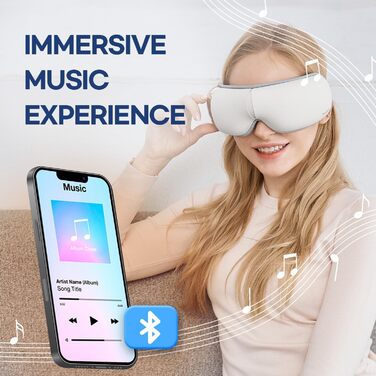 Масажер для очей HubiCare з підігрівом та вібрацією: для зняття втоми, мігрені та темних кіл під очима