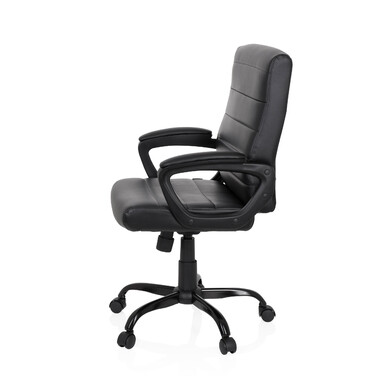 Ергономічне крісло для офісу/керівника ERGOSMOOTH BIG з штучної шкіри, чорного кольору, hjh OFFICE