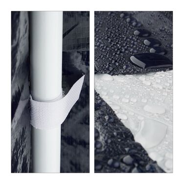 Павільйон Relaxdays 3x3 м з 2 бічними панелями