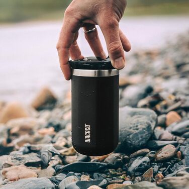 Kafébecher Octaroma Lungo від WACACO: вакуумна ізоляція, нержавіюча сталь, 300 мл, чорний