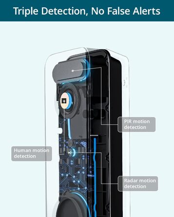 Бездротова відеодзвінок AOSU з камерою, HD 5MP, WiFi 2.4GHz, детектор руху, без щомісячної плати, 180 днів роботи від акумулятора