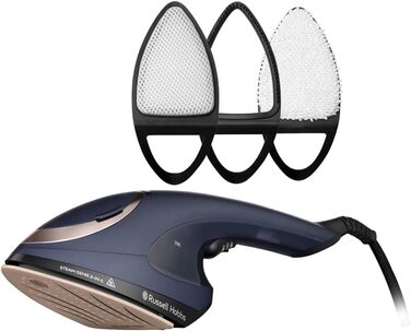 Праска Russell Hobbs Steam Genie 2-в-1: праска + відпарювач (1700W, 20г/хв, для одягу, штор, м'яких меблів, термостійка сумка)