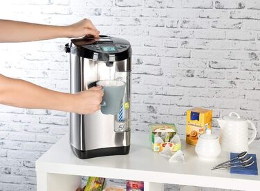 Електричний чайник Rosenstein & Söhne: диспенсер гарячої води, 5 літрів, 5 температурних режимів, 1200 Вт