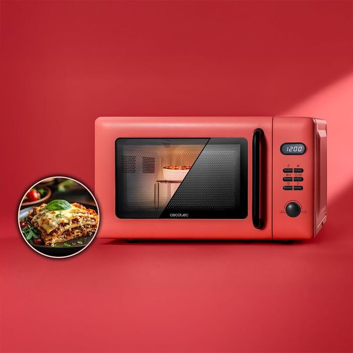 Мікрохвильова піч Cecotec Proclean 3010 Green 20L, 700W, 6 режимів, функція розморожування, таймер 30 хв, зелений колір