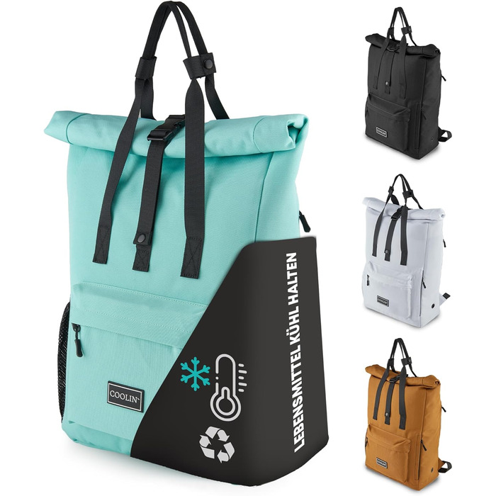 Терморюкзак Coolin' Kühlrrucksack 30L: для пікніків, пляжу, походів. Білий (М'ятний)