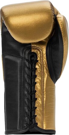 Боксерські рукавички Benlee зі шкіри Typhoon (08 унцій, золоті / чорні)