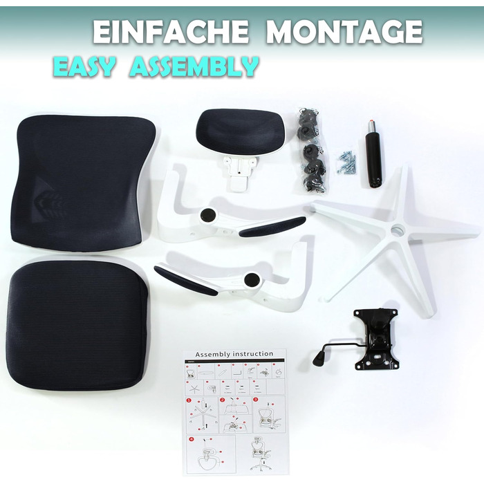 Офісне крісло Sesto Senso чорного кольору, ергономічне з підтримкою попереку та відкидними підлокітниками, крісло для керівника, регульована підголовник, чорний