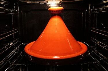 Тажин марокканський Tanger, глазурований, Ø 26 см, для 2-3 осіб - каструля для приготування, преміум-якість, для всіх типів плит та духовки