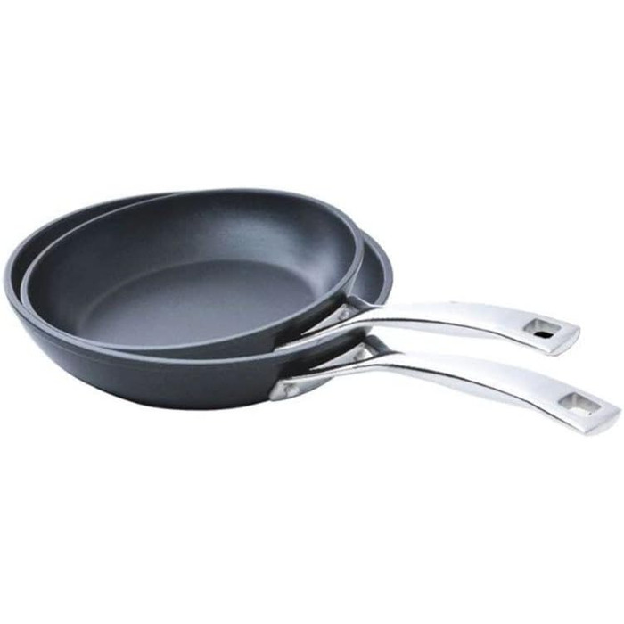 Сковорода LE CREUSET з антипригарним покриттям, алюміній, 24/28 см, для всіх плит (включно з індукцією), антрацит/срібло