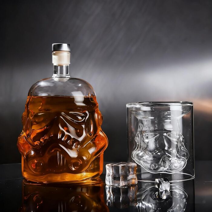 Набір віскі: декантик 750 мл, 2 келихи, для бурбону, скотчу, ірландського віскі, бренді