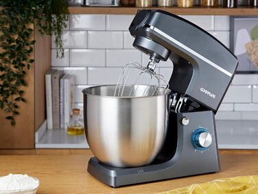 Кухонна машина Pastaio 10 & Lode, 1500 Вт, 10 літрів, нержавіюча сталь, 6 швидкостей, сірий колір