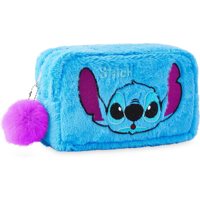 Косметичка Disney Ladies Stitch Cosmetic Bag - зберігання косметики для дівчаток та підлітків. Ідеальна ідея подарунка (Stitch Blue)