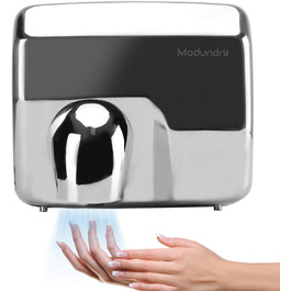 Електричний сушар для рук автоматичний, високошвидкісний, нержавіюча сталь, 2300W, настінний монтаж, сушка за 8-10 секунд, для комерційних туалетів