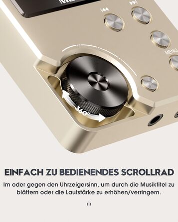 MECHEN M30 Hi-Res MP3-плеєр, HiFi цифровий аудіоплеєр з підтримкою DSD, FLAC, DAC, CUE, без втрати якості, портативний DAP, 64ГБ карта пам’яті, підтримка до 256ГБ