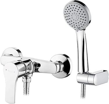 Набір змішувача для ванни Ibergrif Star з душовим набором, хром (душова арматура)