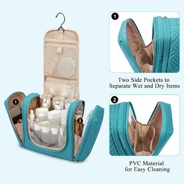 Жіночий клатч-органайзер BAGSMART travel clutch organizer (L, синій-2)