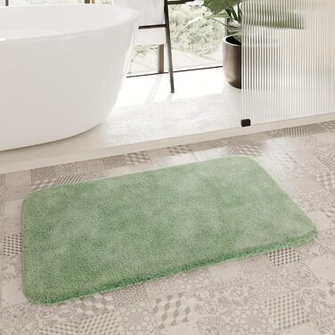 Килимок для ванної кімнати Lind Grün (55 x 65 см) - м'який, антиковзний, пральний