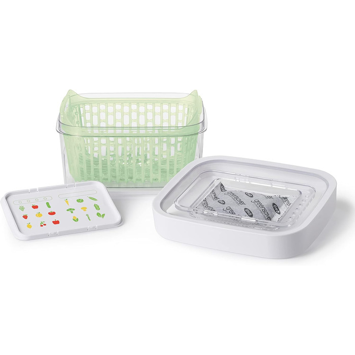 OXO Good Grips Greensaver Контейнер для зберігання продуктів, 4.7 л, з кришкою та вентиляцією, набір 4 шт.