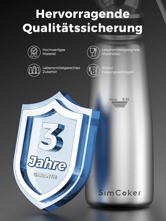 Пристрій для збивання вершків, 500 мл, з набором насадок та щіткою (нержавіюча сталь)