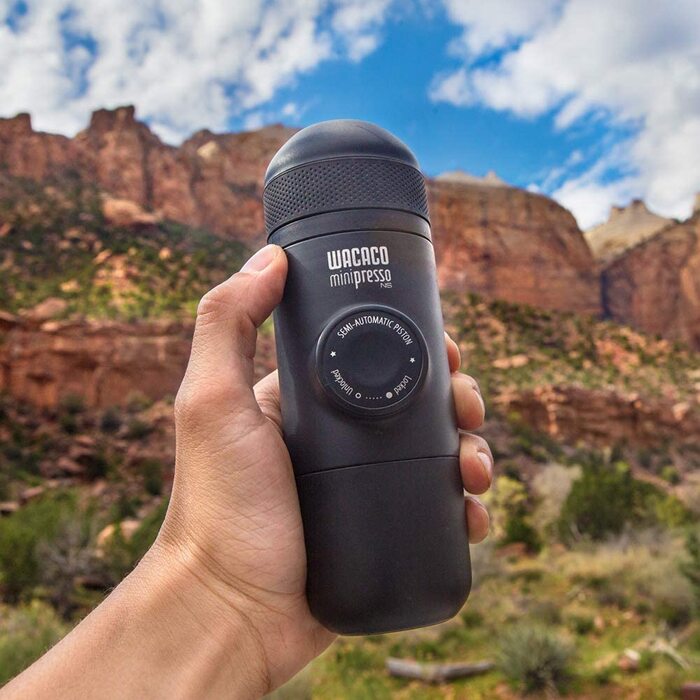 WACACO Minipresso NS2 - портативна кавомашина для капсул Nespresso та NS, чорна