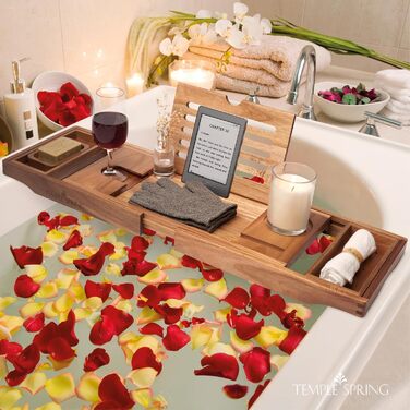 Підставка для ванни Temple Spring Akazie з дерева - аксесуари для ванної кімнати, SPA-стільниця