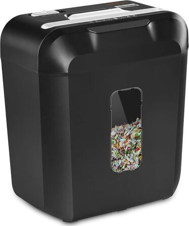 Шредер VidaTeco Cross Cut P-4 для паперу та кредитних карток, 11.5L, чорний