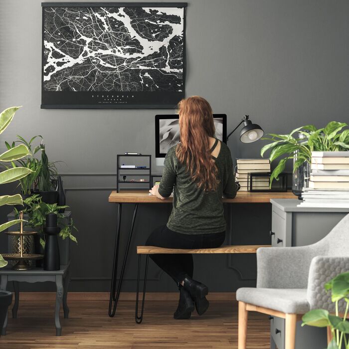 Підставка для монітора Relaxdays з полицями